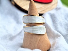 Bague Ouverte Doré en acier