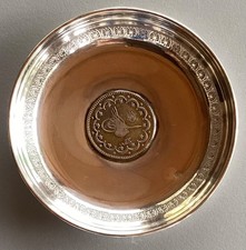 Petits coupelle vide poche en argent 800 avec pièce Arabe