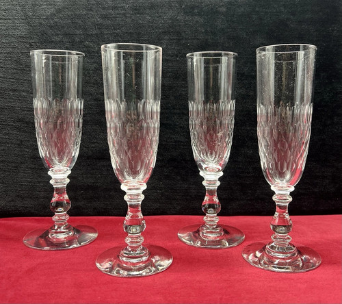 Baccarat tall fluted glasses - baccarat,