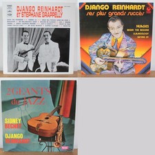 Lot de 3 albums vinyle Django Reinhardt avec Gappelly et Bechet