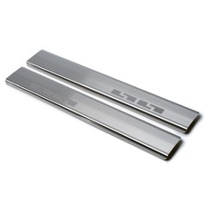 Seuils de porte avant pour Peugeot 207+ Hayon (WA/WC) RC 3D 2012-2015 Argenté