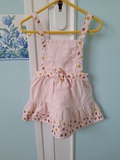 ROBE FILLE 18 MOIS TAO ROSE A BRETELLES IMPRIME FEUILLES EXCELLENT ETAT