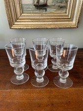 lot de 6 verres à vin vintage en verre soufflé