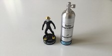 Seiko oxygen bottle and diver figurine tonk 