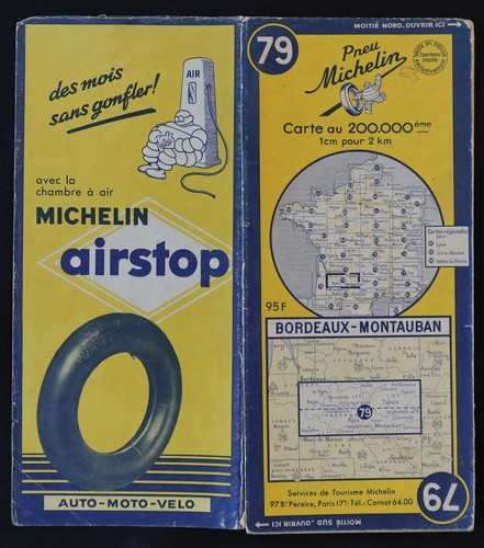 Carte 1952 michelin - 1952, 79