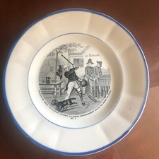 Assiette parlante - Porcelaine