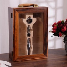 Porte-bouteilles de vin double, étui de présentation pour le bricolage,