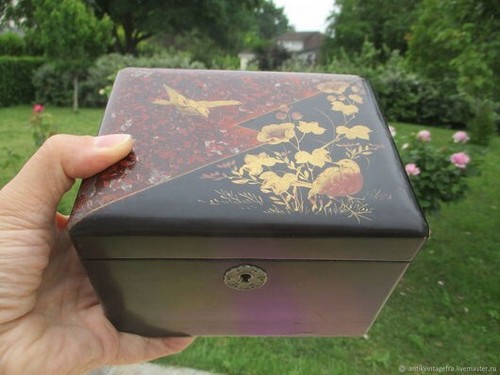 Coffret ancien oiseaux - coffret,