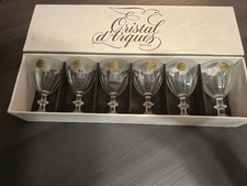 6 verres a vin rouge cristal d arques modèle rambouillet  16 Cl Neuf 