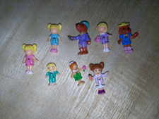 Lot 8 mini figurines-Polly pocket bluebird figure toy