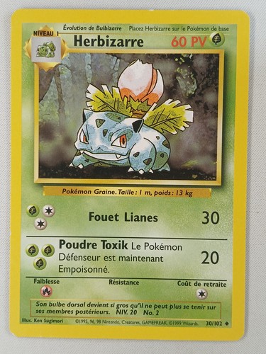 Carte pokémon herbizarre - pokémon,
