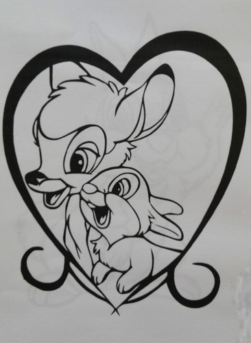 Sticker bambi panpan dans - sticker, et