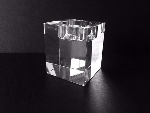 Crystal glass block - block, cube