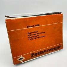 Zettelmeyer / Chargeur à Roues / Europ L 1200 /Liste Pièces Détachées