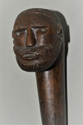 Canne bois sculpte art - sculpte,