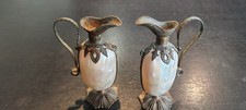 PAIRE DE FLACONS PARFUM NACRE