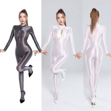 Combinaison body femme satin