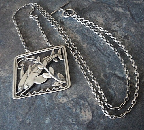 Georg jensen pendentif - jensen, dauphin