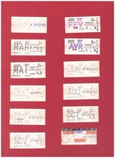 12 Tickets de metro - Année