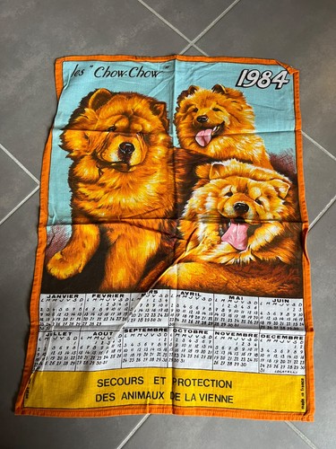 Torchon calendrier ancien - calendrier,