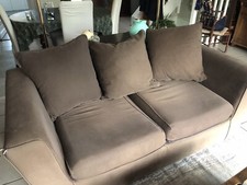 Canapé Deux Places Marron