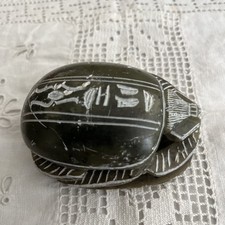 Statue - Statuette - Scarabée Égyptien - En Pierre Dure - Égypte - Egypt