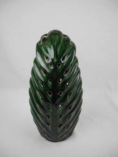 Ancien vase imitation feuille - vase,
