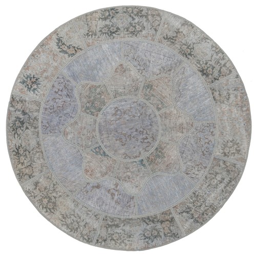 Tapis rond patchwork - patchwork, vintage