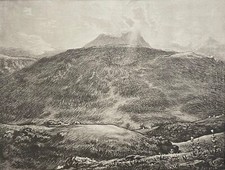 Jean François MILLET (1814-1875) Vu du Puy-de-Dôme Héliogravure c 1910 France