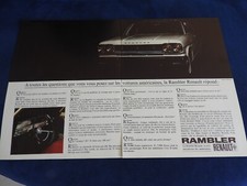 publicité  double page automobile renault rambler
