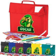 Sac d'enseignement personnalisé pour enfants dinosaures de rentrée...