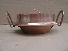 Ancienne petite tourtière toute en cuivre rouge , XIXe siècle ou avant.