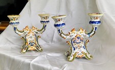 2 bougeoirs style vieux Rouen