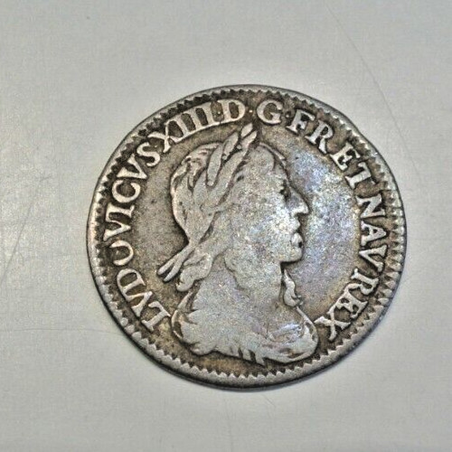 Louis xiii ecu 1643 a - louis,