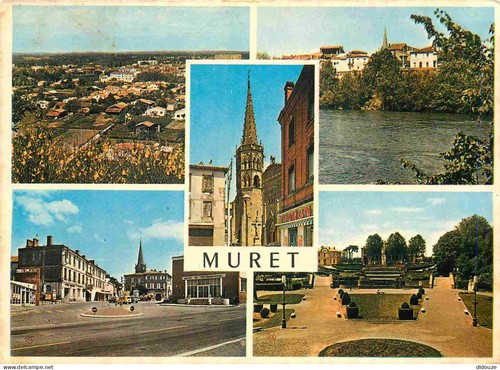 Carte postale muret - -,