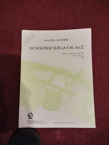 Livre solfège sur f m - solfège, f.m