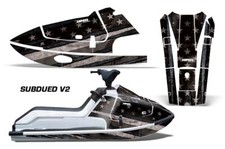 Jet Ski Graphisme Autocollants Stickers Kawasaki X2 650 1986-1995 SUBDUEDV2
