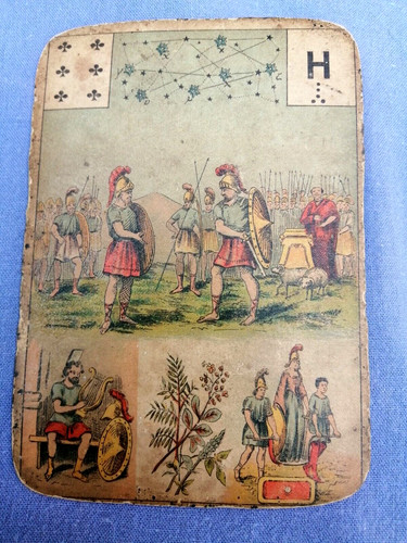 Ancienne carte tarot - ancienne, de