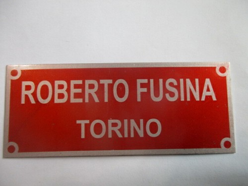 Plaque bouclier roberto - bouclier, fusina