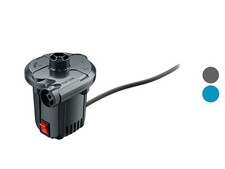 SILVERCREST Pompe à Air Electrique, 12 V/230 V Noire Camping Vélo Matelas Bateau