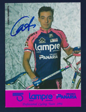 CYCLISME carte cycliste CONTI ROBERTO équipe LAMPRE Panaria 1994 Signée