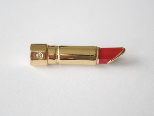 Broche vintage lèvres rouge - lèvres,