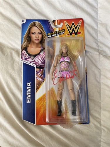 Wwe emma autographed mattel - autographed,