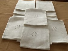 11 anciennes serviettes de
