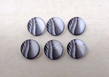 Lot de 6 Boutons vintage en nacre - Mercerie vintage