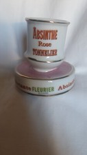 Rare pyrogène en porcelaine Absinthe rose oxygénée Tonnelier-Pontarlier,Fleurier