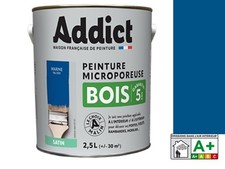 Peinture spéciale bois glycéro bleu marine ral 5010 ADDICT 2.5L microporeux inté