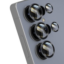 Protection Caméra Galaxy S25 Ultra en Verre Trempé Anti-reflet Cadre