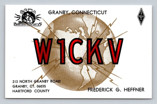 Ham radio qsl w1ckv - radio,