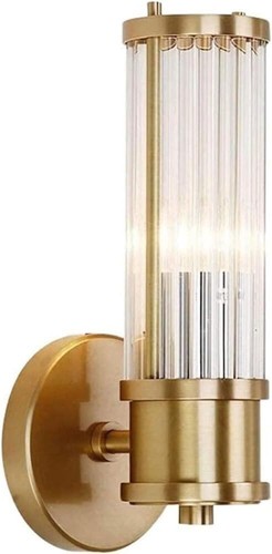 Lampe murale e14 verre fer - e14,
